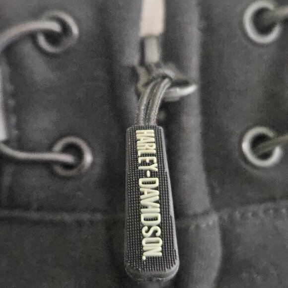 Harley-Davidson Women's Deflector Hooded Riding Fleece Jacket, Black 98112-23VW - Picture 4 of 8